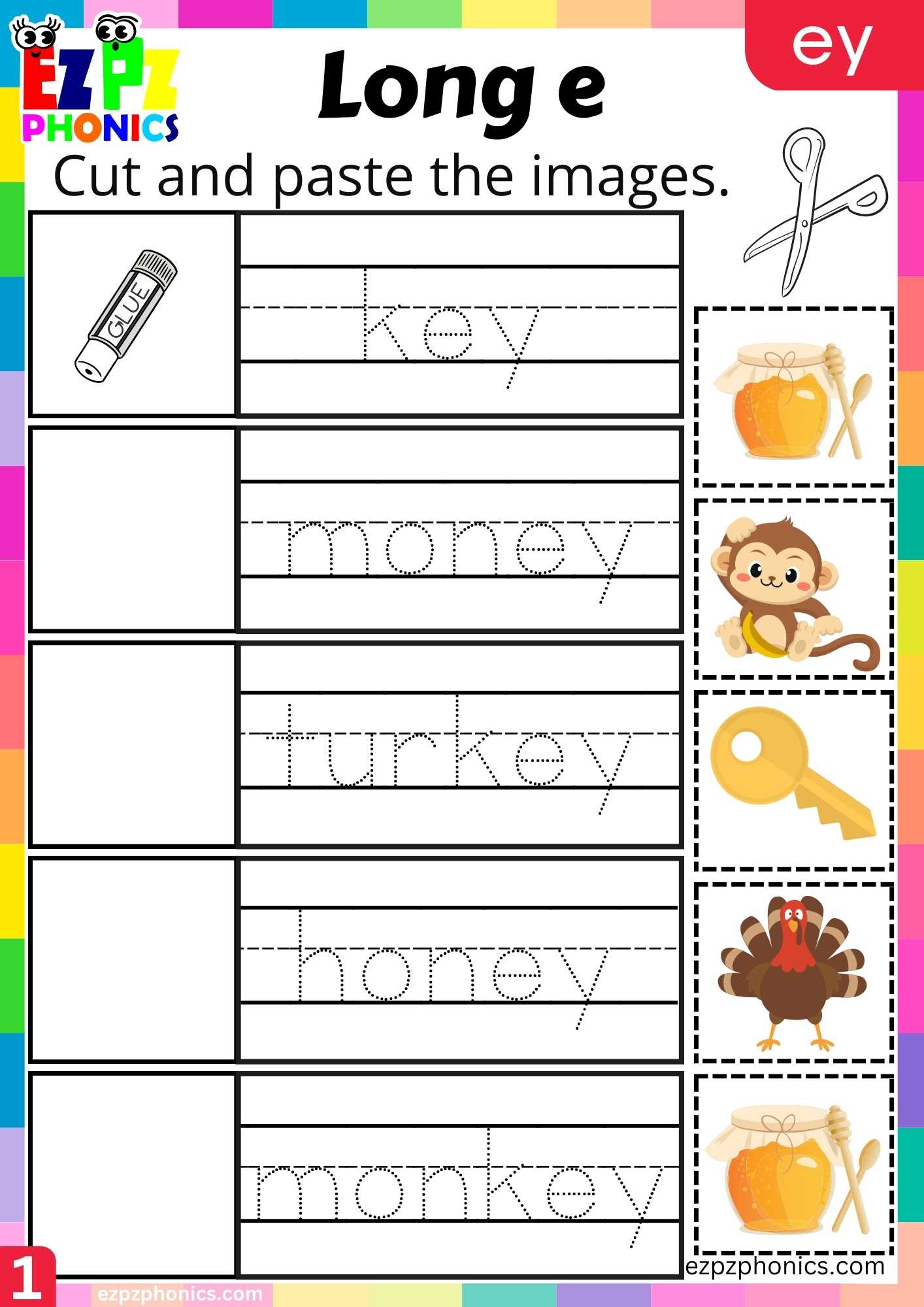 ey-words-cut-and-paste-the-images-long-e-phonics-worksheet